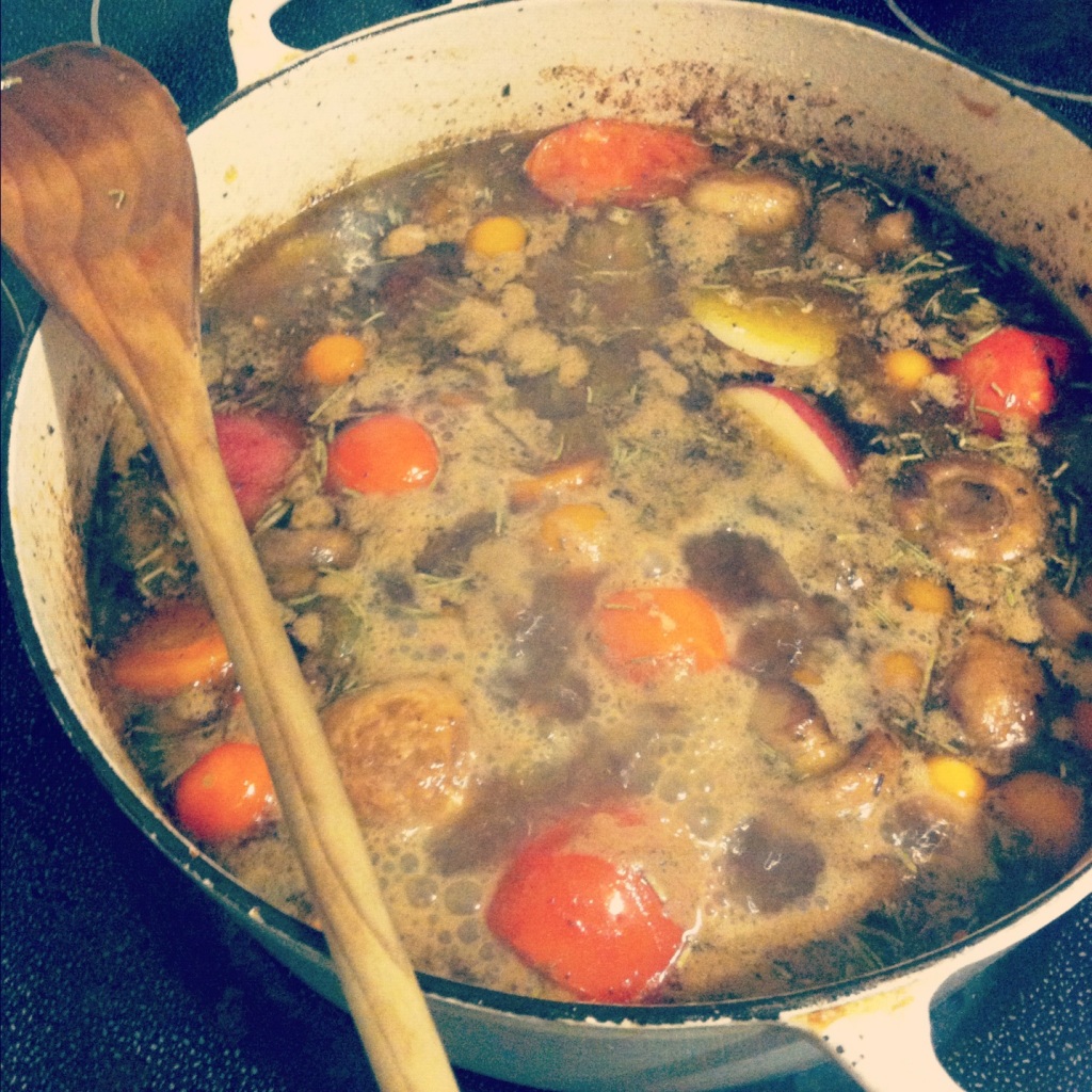 Venison Stew and Cooking with a Baby